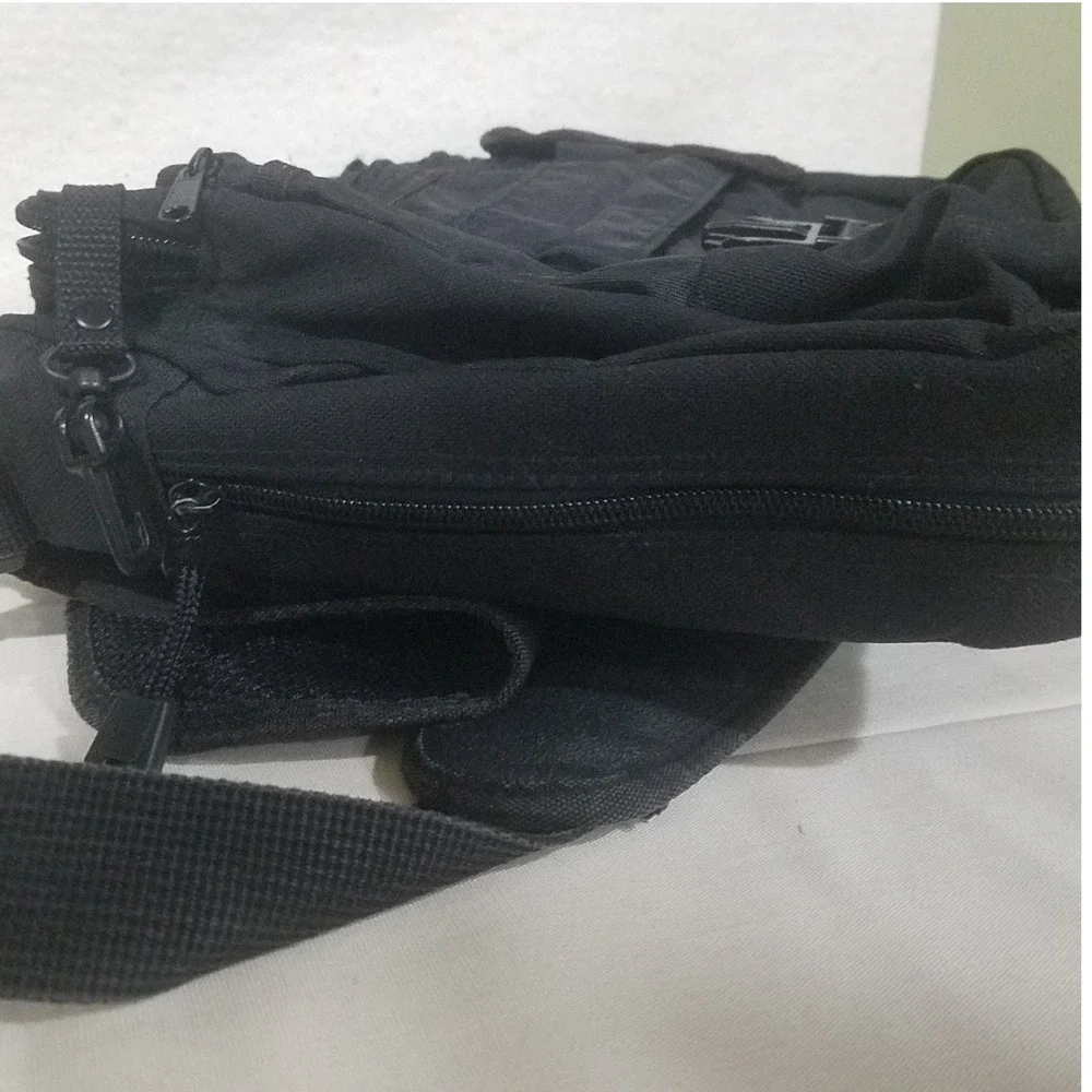 Black‎ Messenger Bag Crossbody multipocket The Walking Co Certified Walking Gear